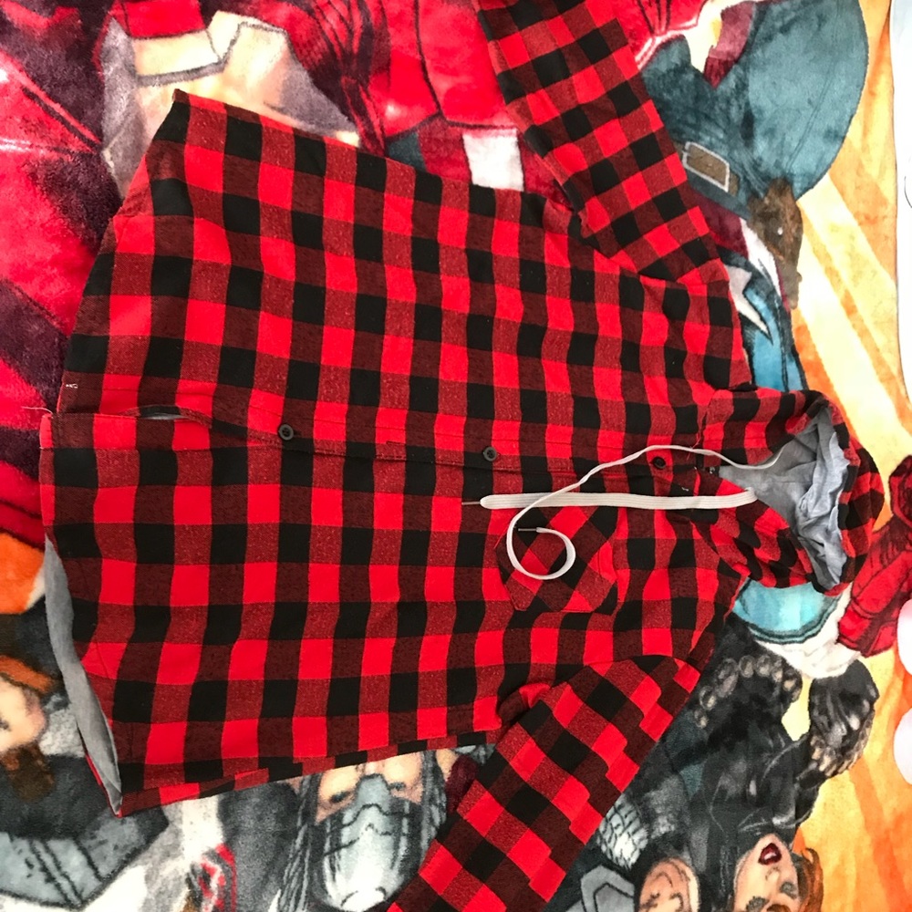 Plaid Shirt Sweater